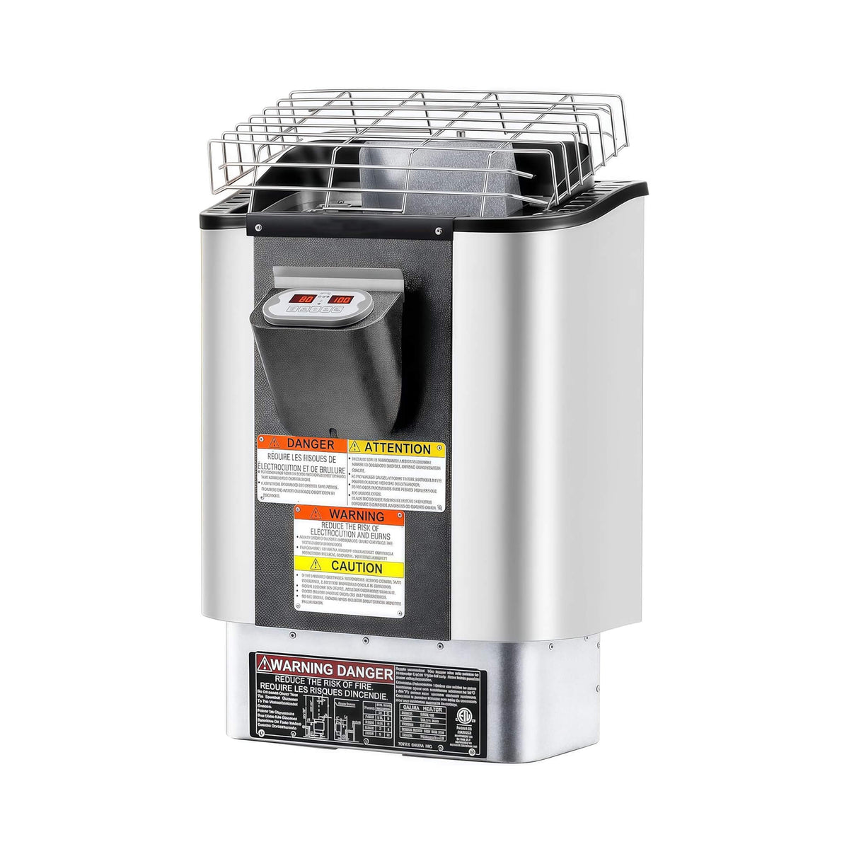 4.5KW Toule sauna stove on a white background
