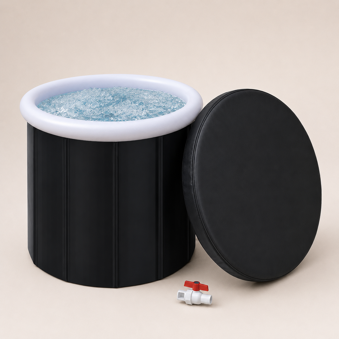 Portable home cold plunge tub, illustrating cold plunge cost