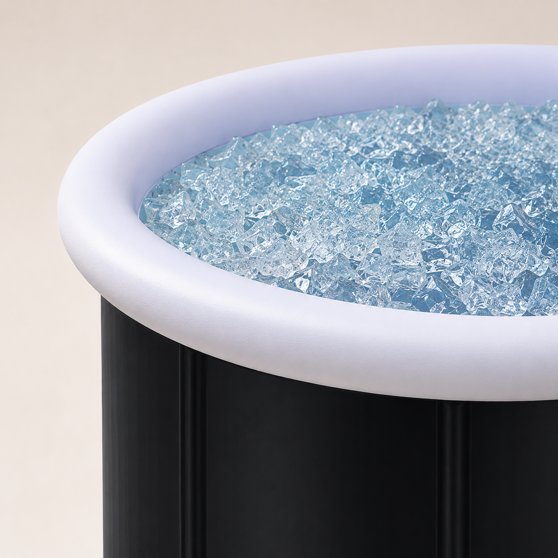 Cold plunge tub filled with cold water, illustrating the cost to run a home cold plunge