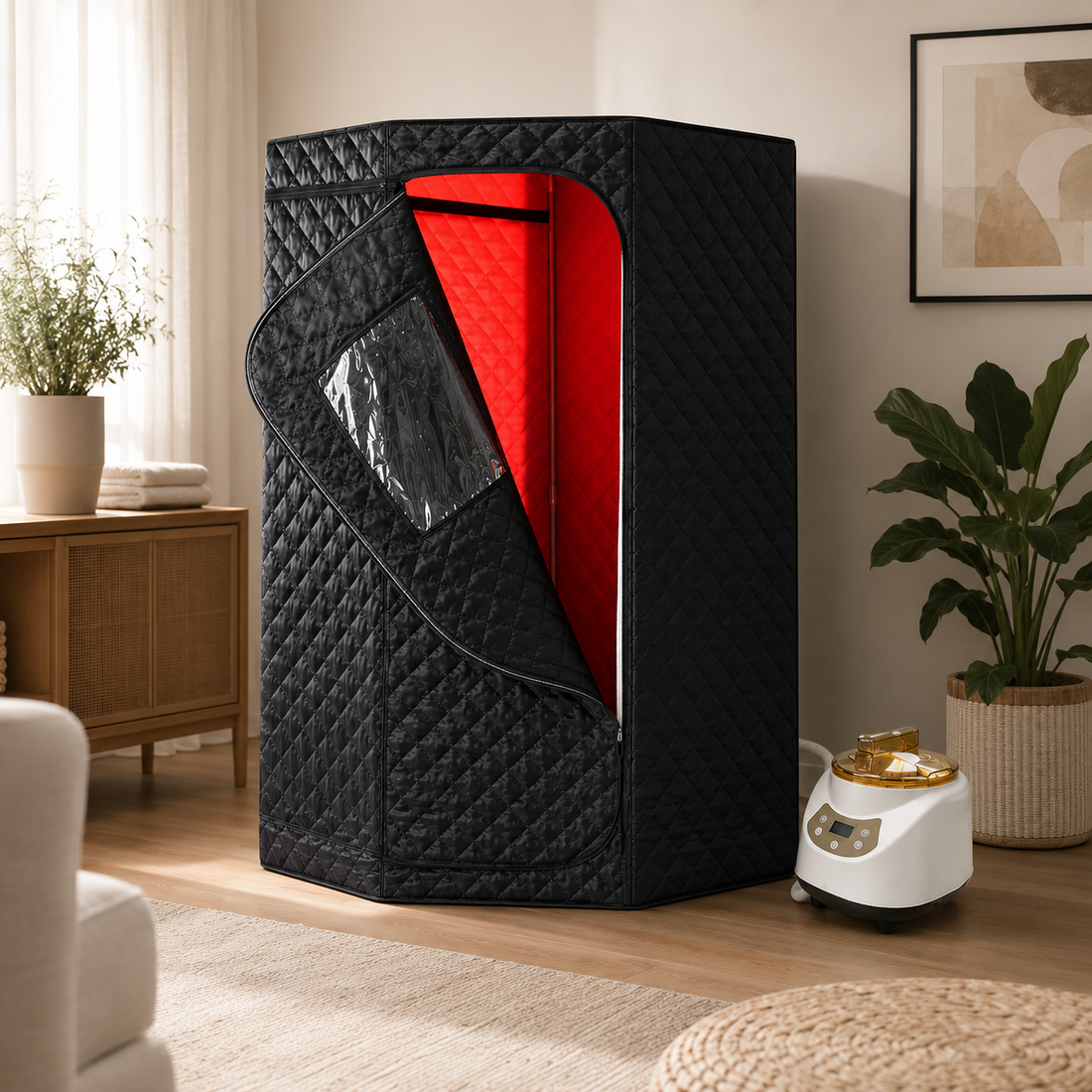 Restore Suite infrared sauna with low-energy infrared heating