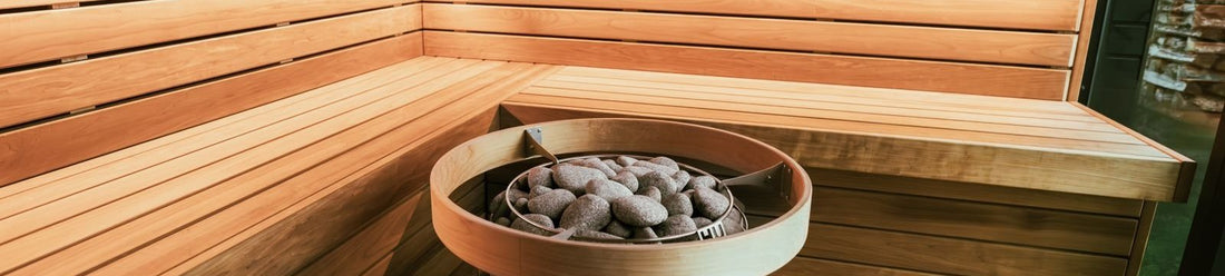 Infrared sauna interior where infrared heat warms the body directly inside a wood cabin