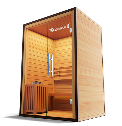 2-person traditional steam sauna, additional view