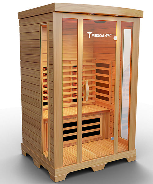 2-person full spectrum infrared sauna detail