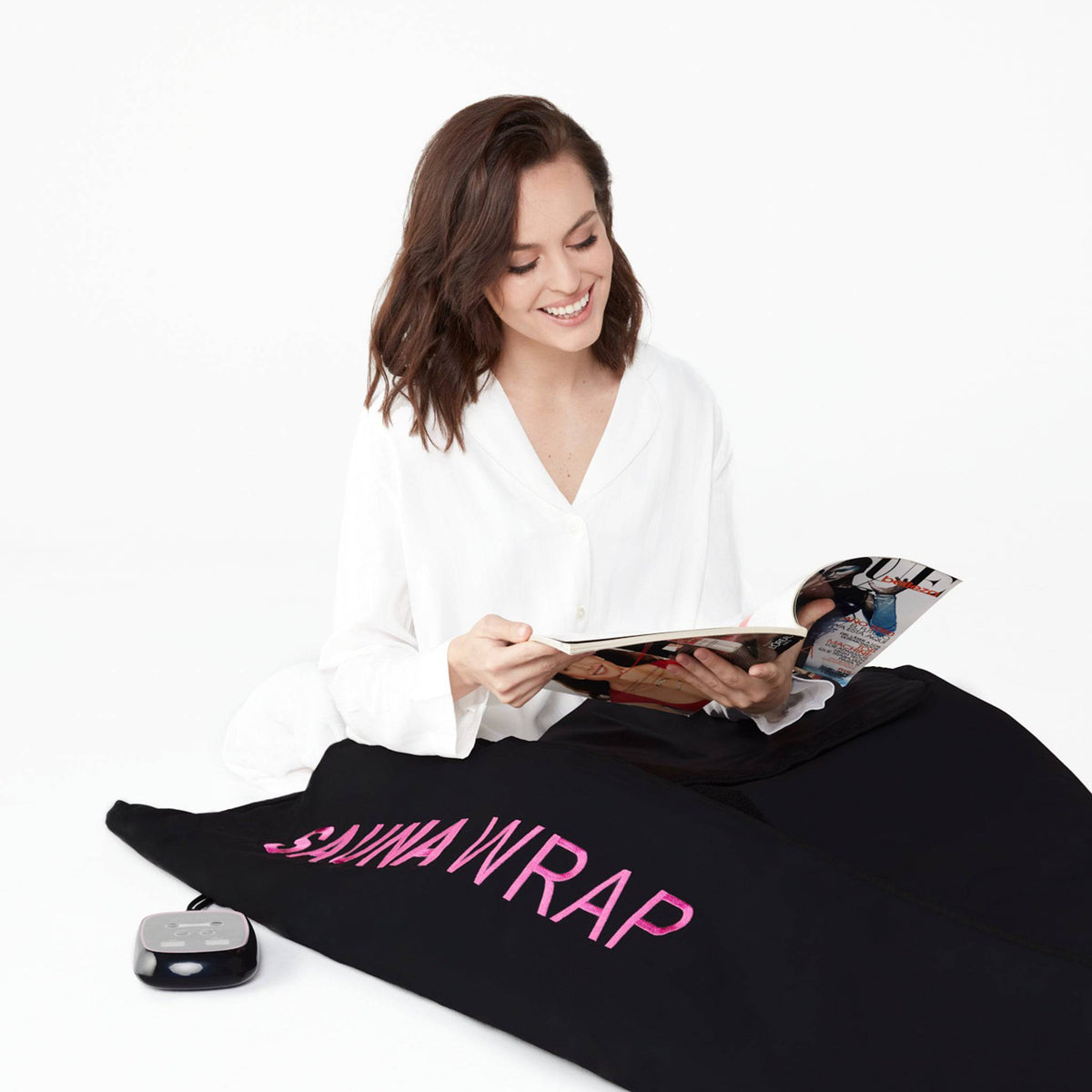 Zero EMF infrared sauna blanket, folded