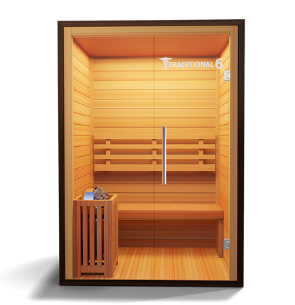 2-person traditional steam sauna detail