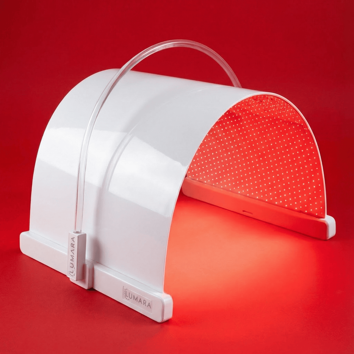 Lumara Illuminate Red V2 red light therapy panel front view showing 660nm micro-LED array