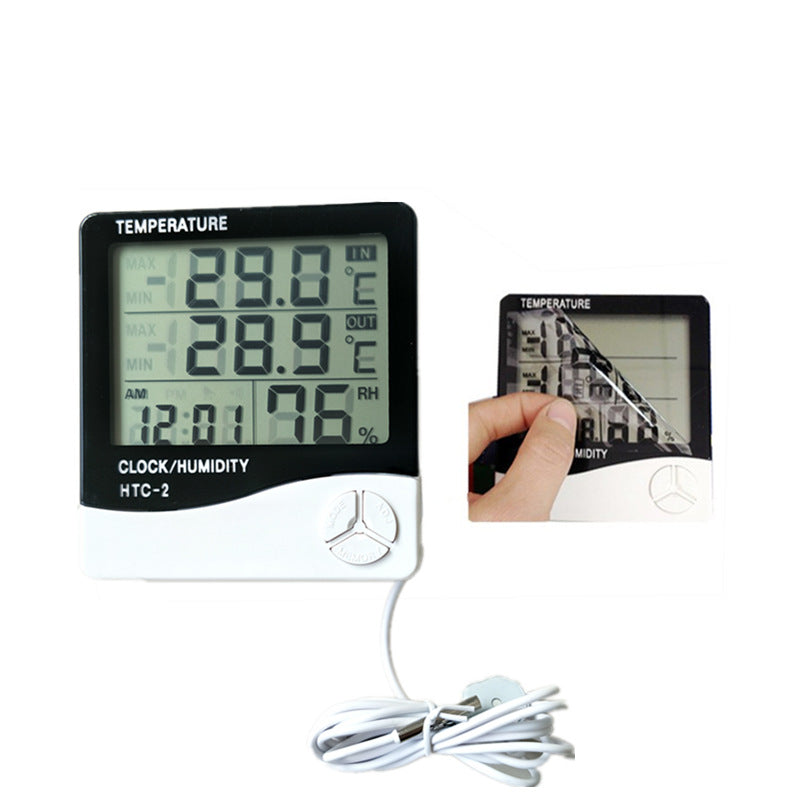 Sauna thermometer and hygrometer external temperature probe