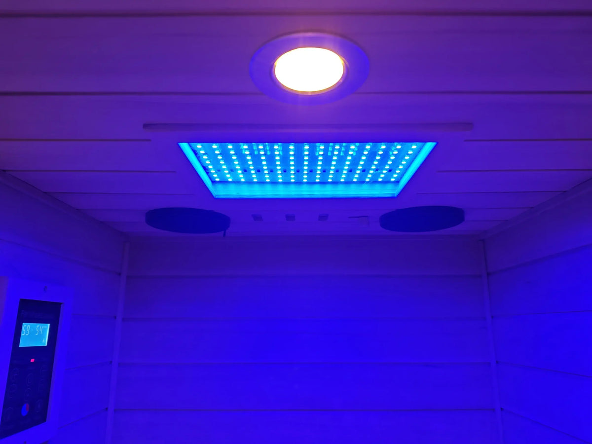 909MX infrared sauna, full exterior view