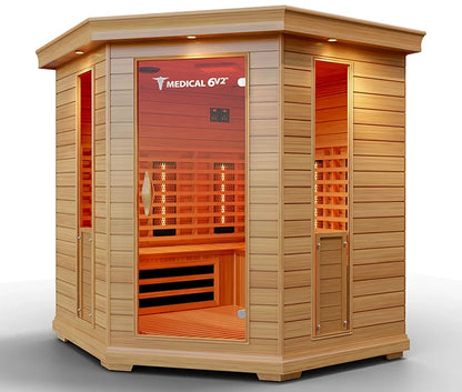 6-person full spectrum infrared sauna interior