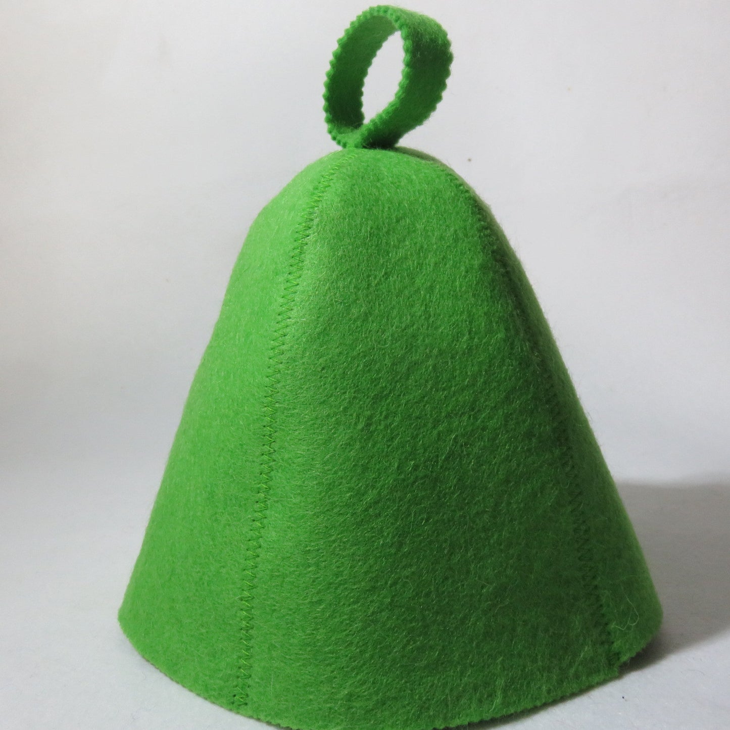 Wool sauna hat detail view