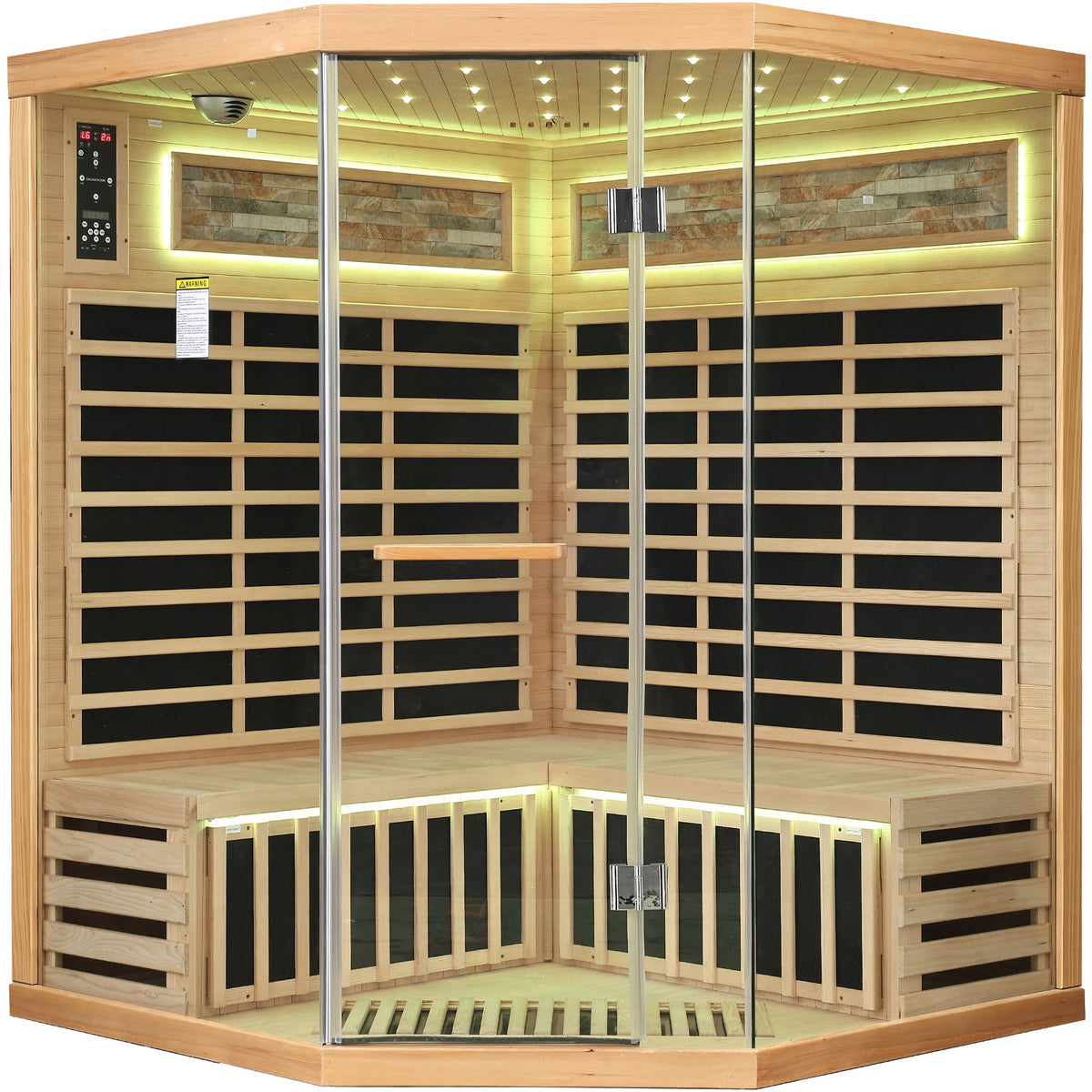 Family pentagonal infrared sauna, additional view