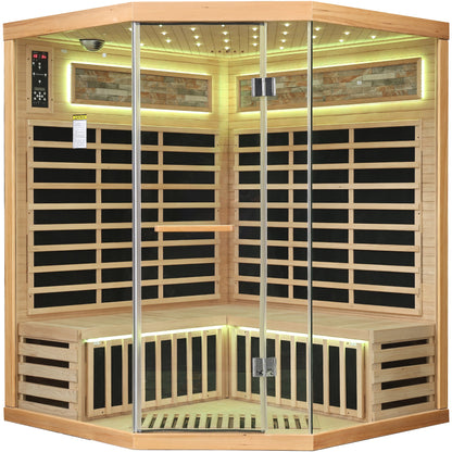 Family pentagonal infrared sauna, additional view