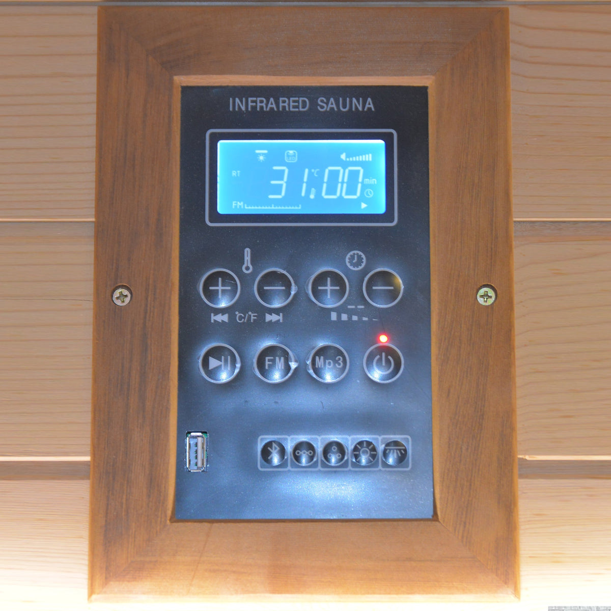 HOSAUNA outdoor infrared sauna, additional view