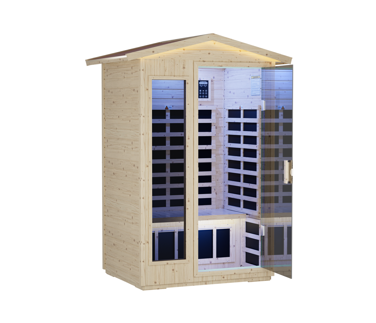 XY-902VY far infrared sauna interior with heating plates