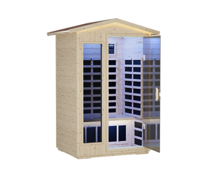 XY-902VY far infrared sauna interior with heating plates