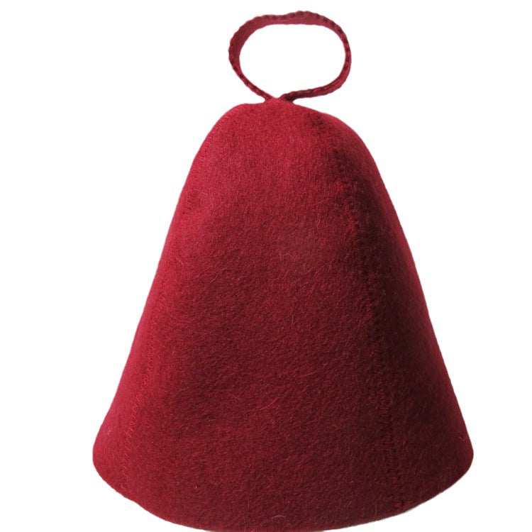Wool felt sauna hat color options from Restore Suite