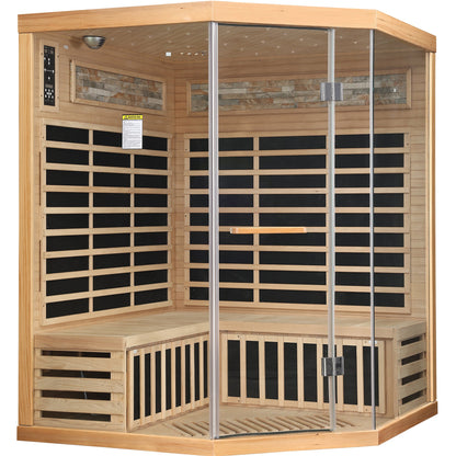Family pentagonal infrared sauna heating panels