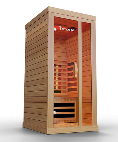 1-person full spectrum infrared sauna, exterior view