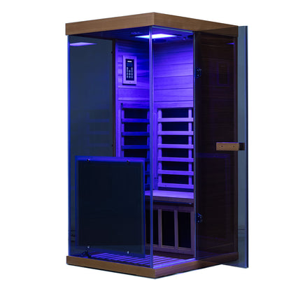 909MX infrared sauna, side view