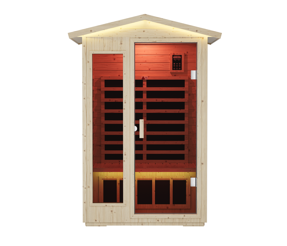 XY-902VY far infrared sauna, angled view