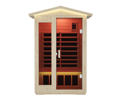 XY-902VY far infrared sauna, angled view