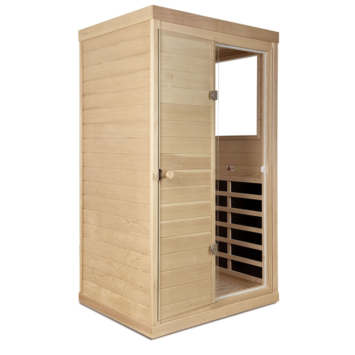 Canadian hemlock 1-person infrared sauna LCD control