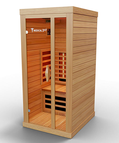 1-person full spectrum infrared sauna, additional view