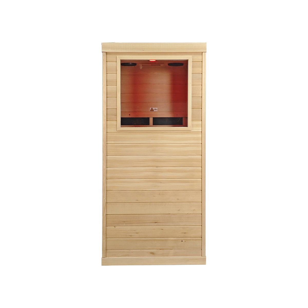 Canadian hemlock 1-person indoor infrared sauna, additional view
