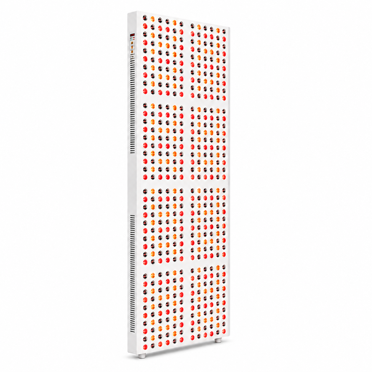 iReliev 2400W red light therapy panel with red and near-infrared LEDs on a white background