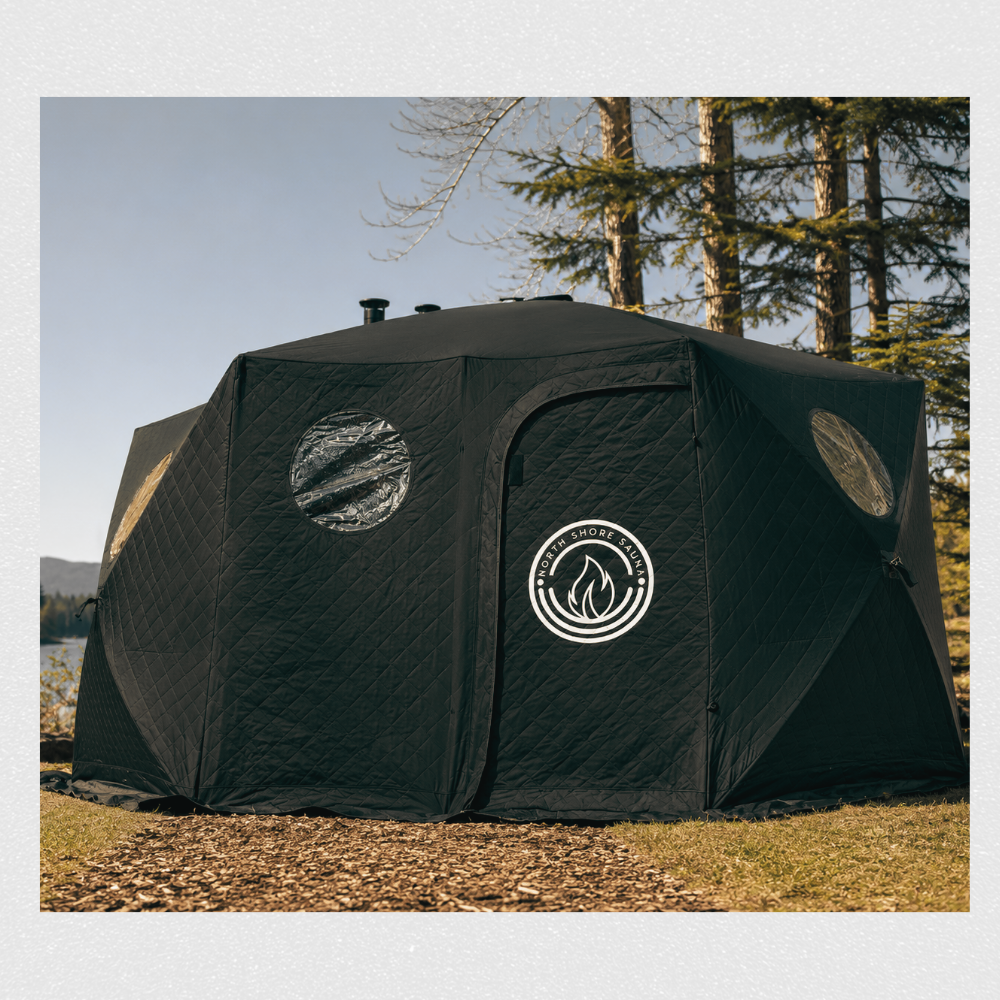 Dome 8-person portable sauna tent, exterior