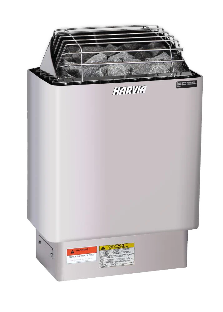 Harvia sauna heater included with the sauna