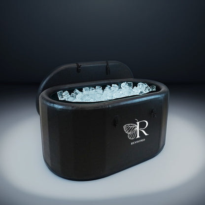 RevivPro XL ice bath tub set up indoors