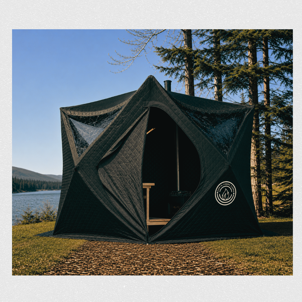 Mini Cube portable sauna tent, exterior