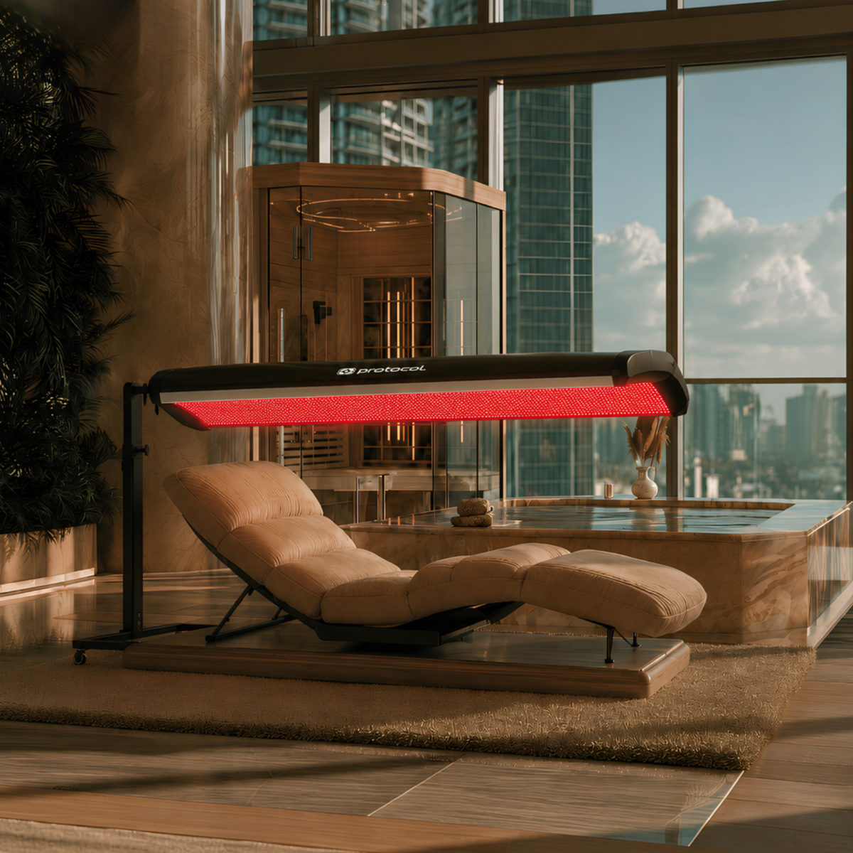 P1 light therapy panel, front view
