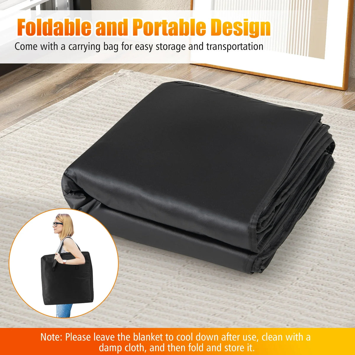 Infrared sauna blanket with arm sleeves