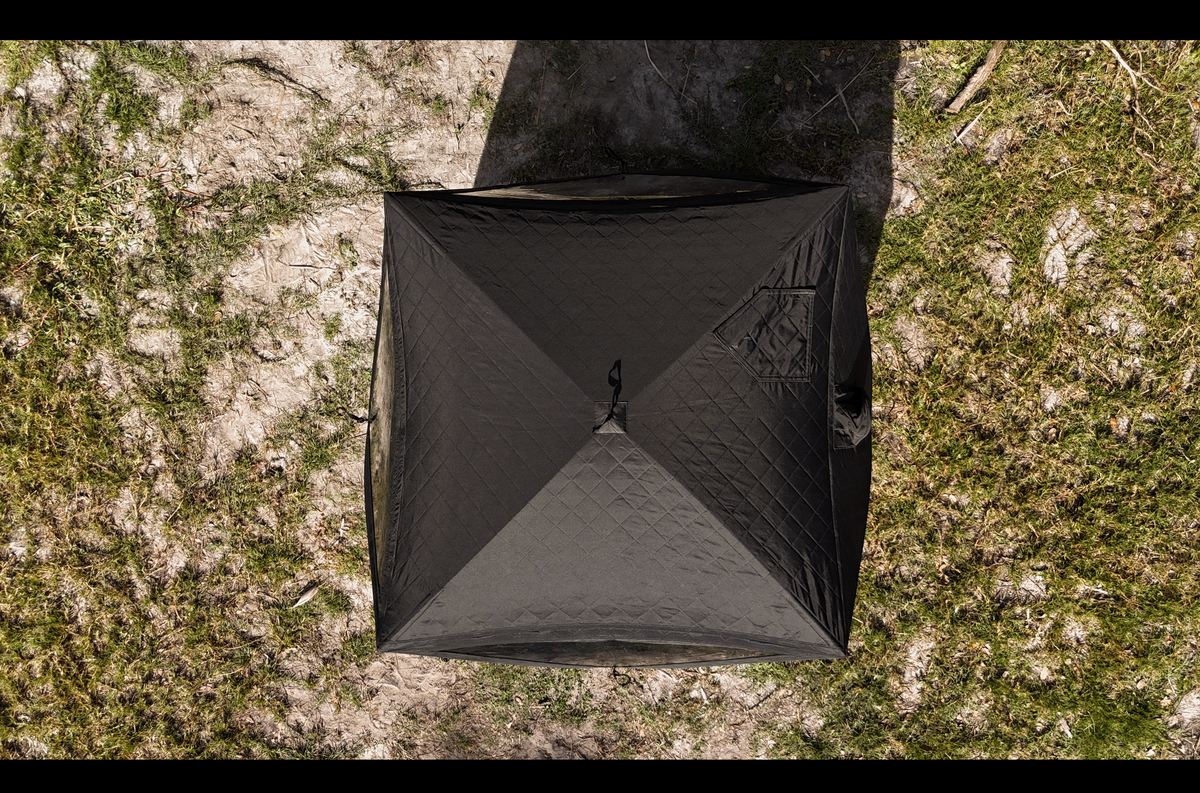 Mini Cube sauna tent interior