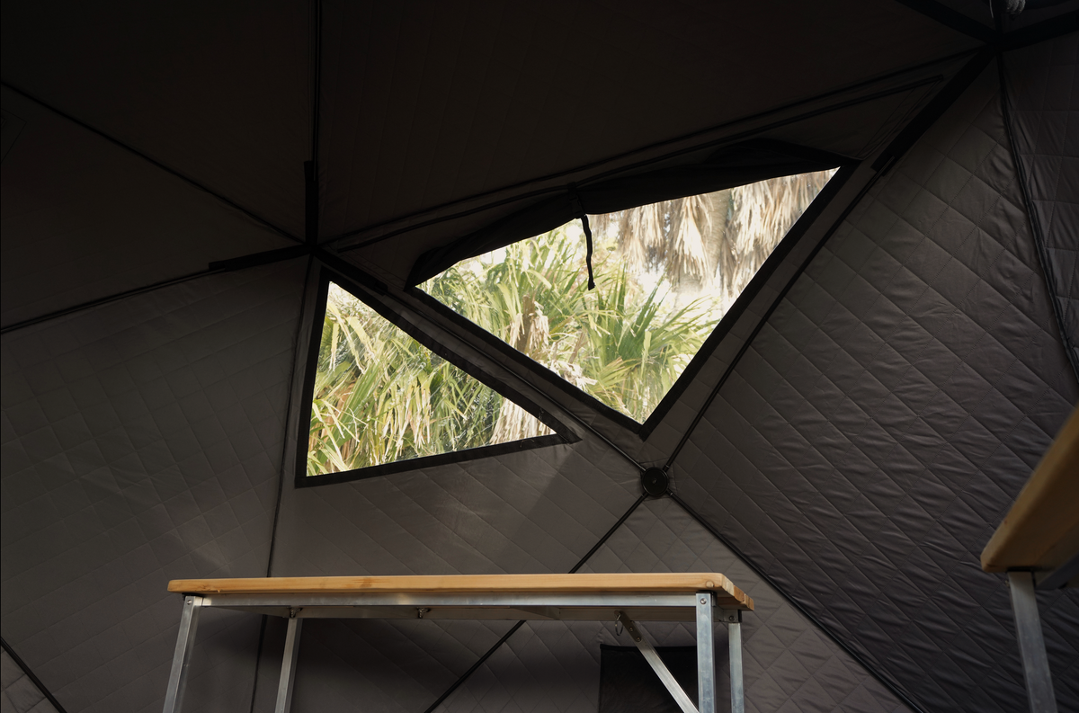 Nova 6 sauna tent, side view