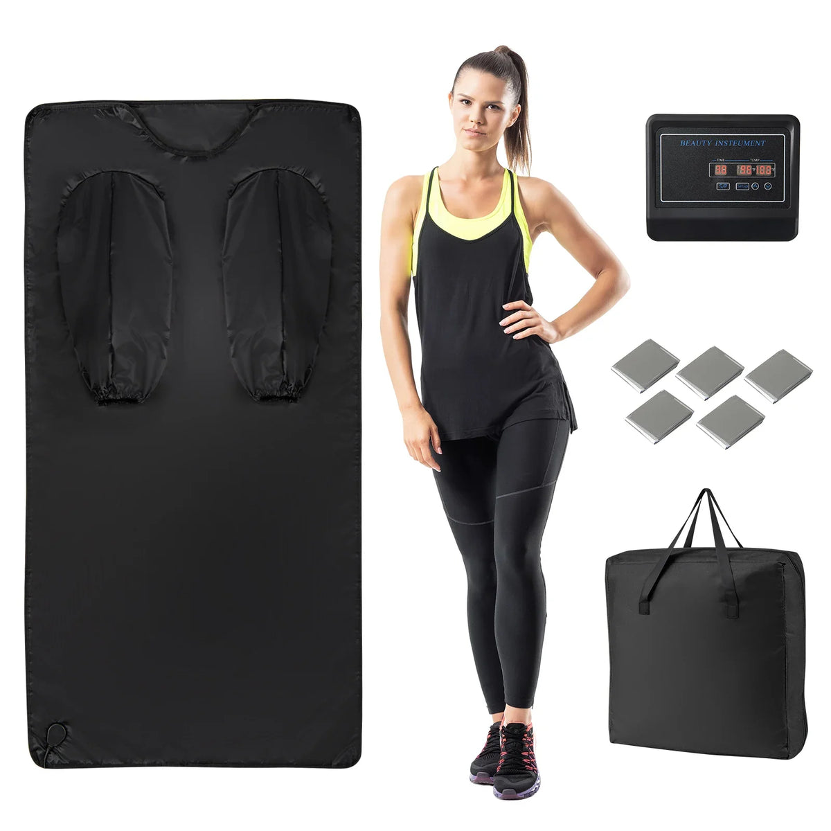 Infrared sauna blanket, full-body wrap