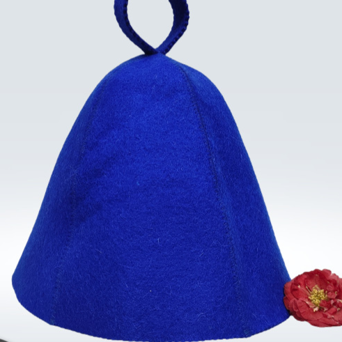 Restore Suite wool felt sauna hat, natural insulation for sauna heat