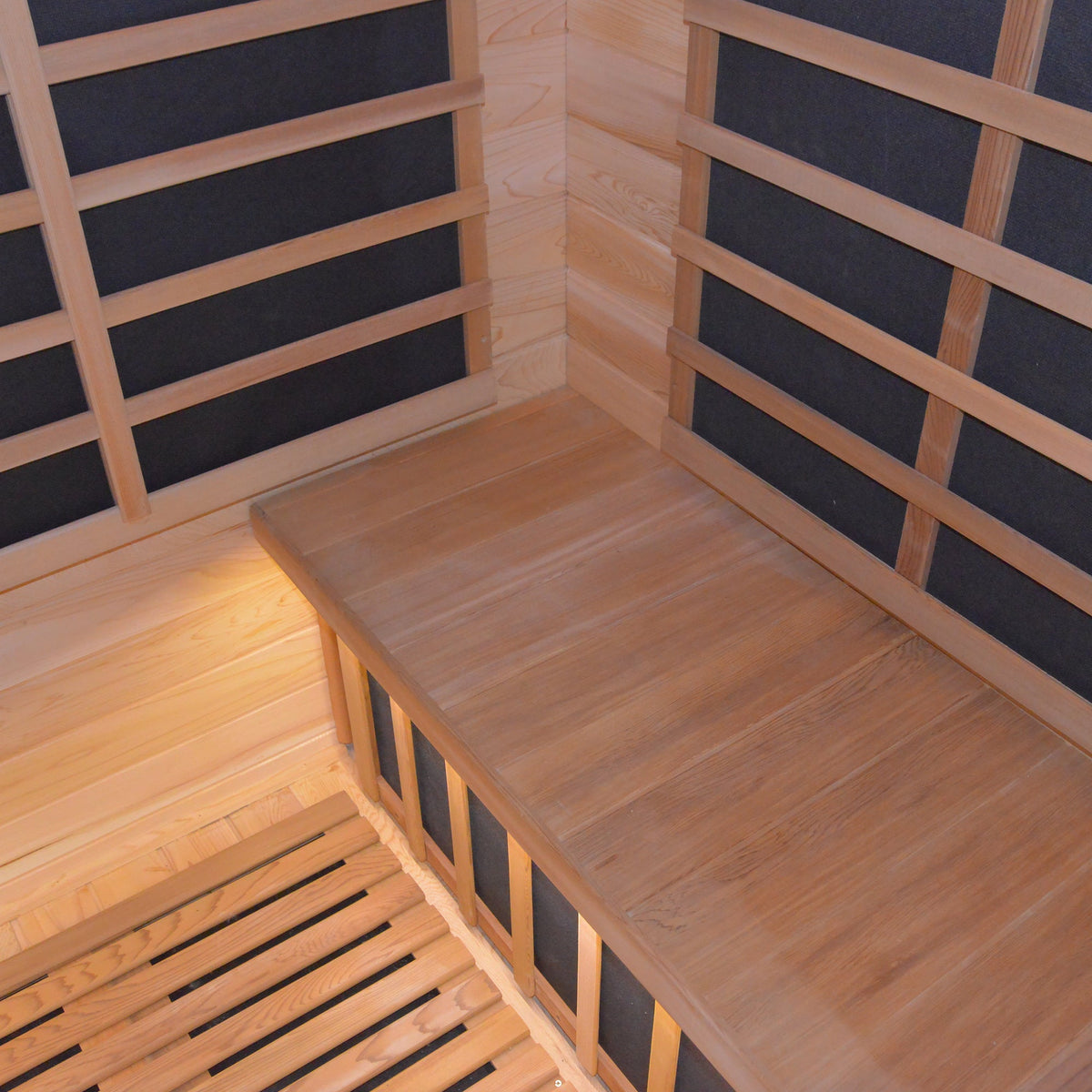 3-4 person outdoor infrared sauna detail