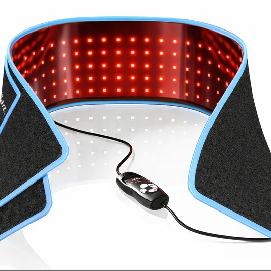 FullGlow red light and near-infrared therapy back wrap, on white background