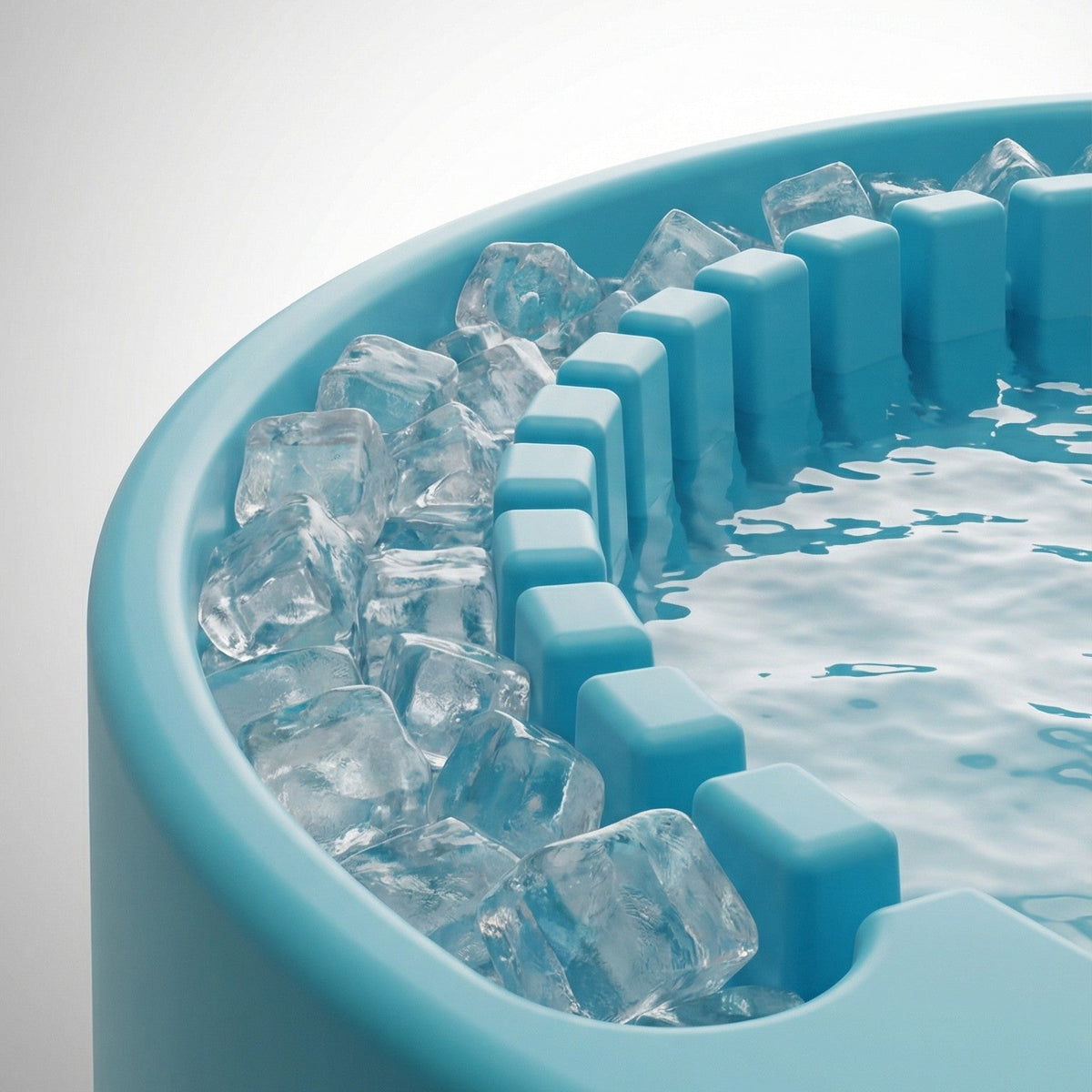 Face Plunge Pure facial cold plunge bowl with separate ice chamber, detail view